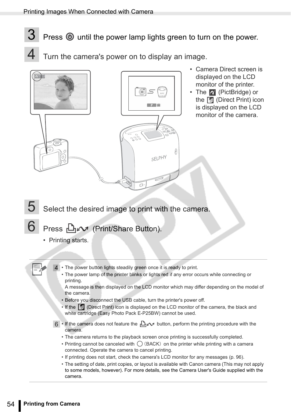 Canon SELPHY ES2 User Manual | Page 54 / 103