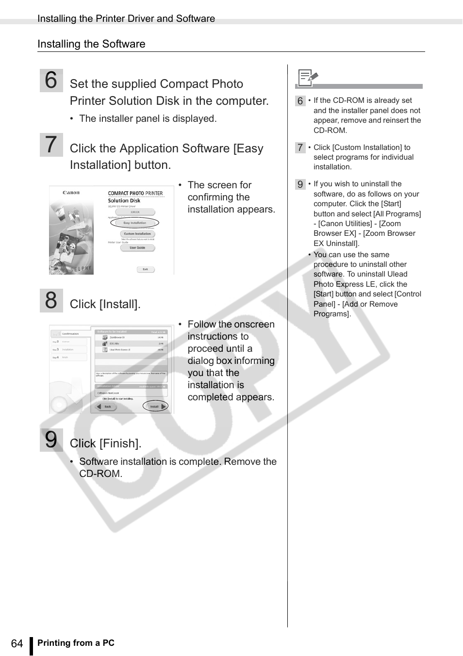 Canon SELPHY ES2 User Manual | Page 64 / 103