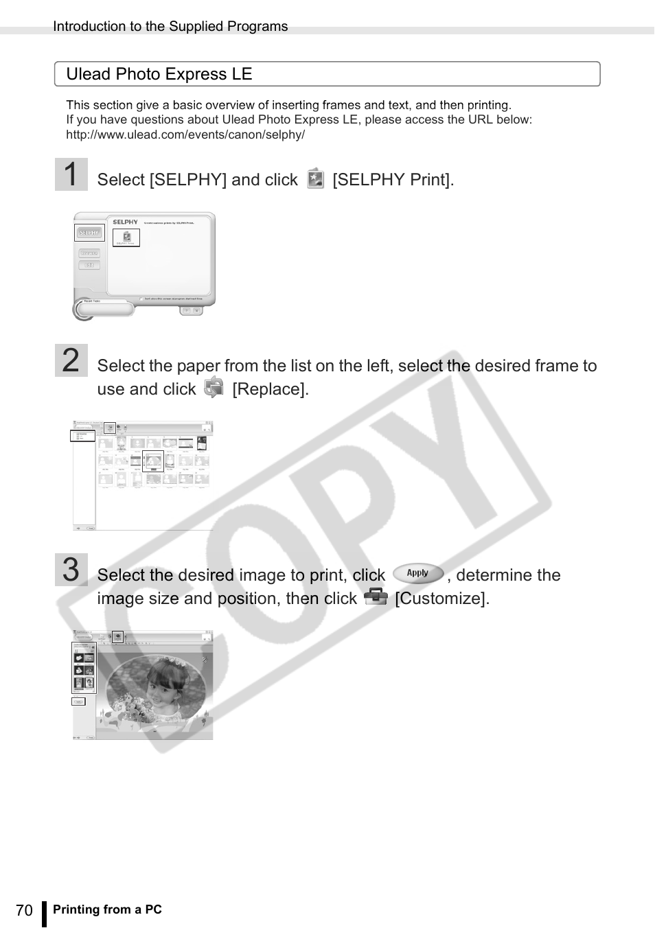 Canon SELPHY ES2 User Manual | Page 70 / 103