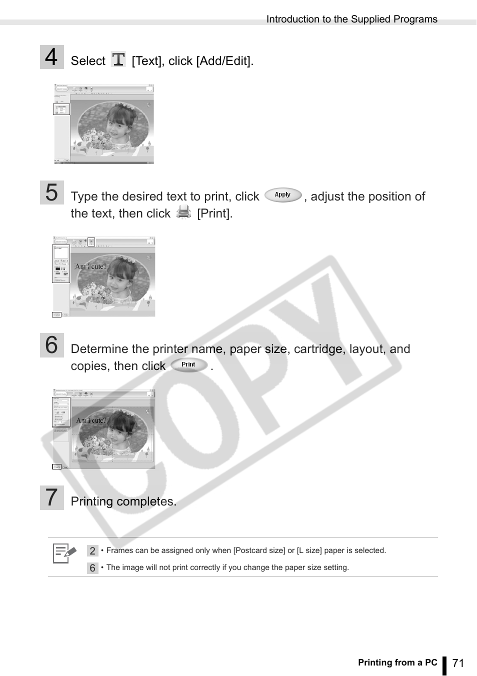 Canon SELPHY ES2 User Manual | Page 71 / 103