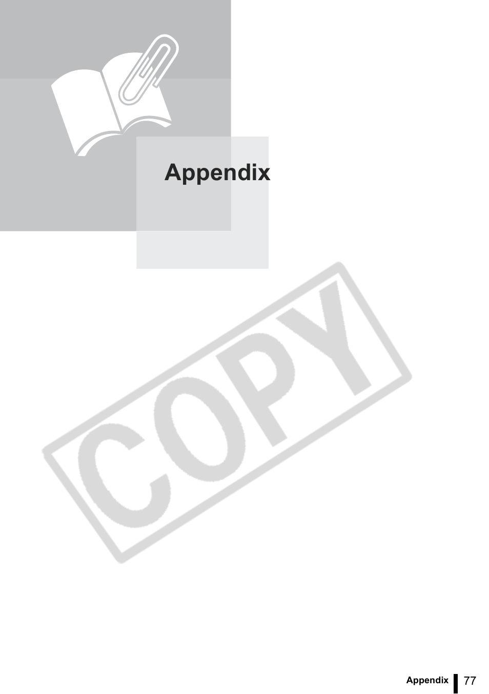 Appendix | Canon SELPHY ES2 User Manual | Page 77 / 103