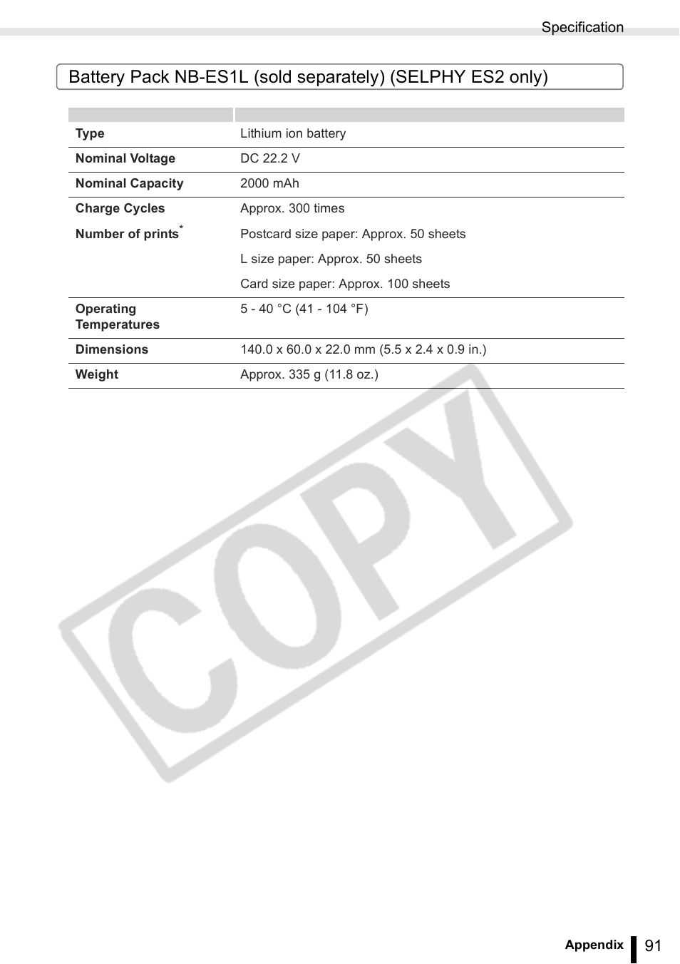 Canon SELPHY ES2 User Manual | Page 91 / 103