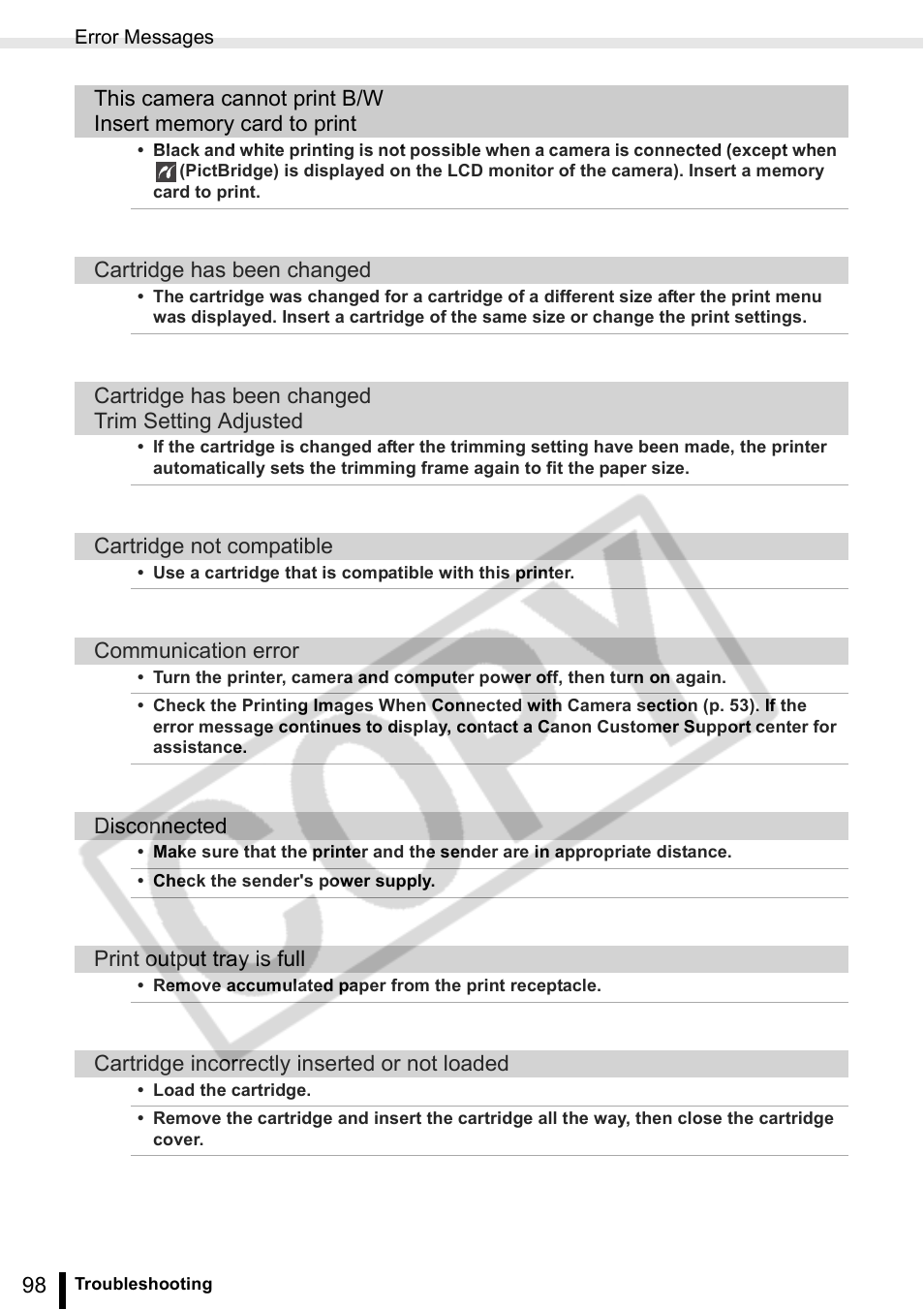 Canon SELPHY ES2 User Manual | Page 98 / 103