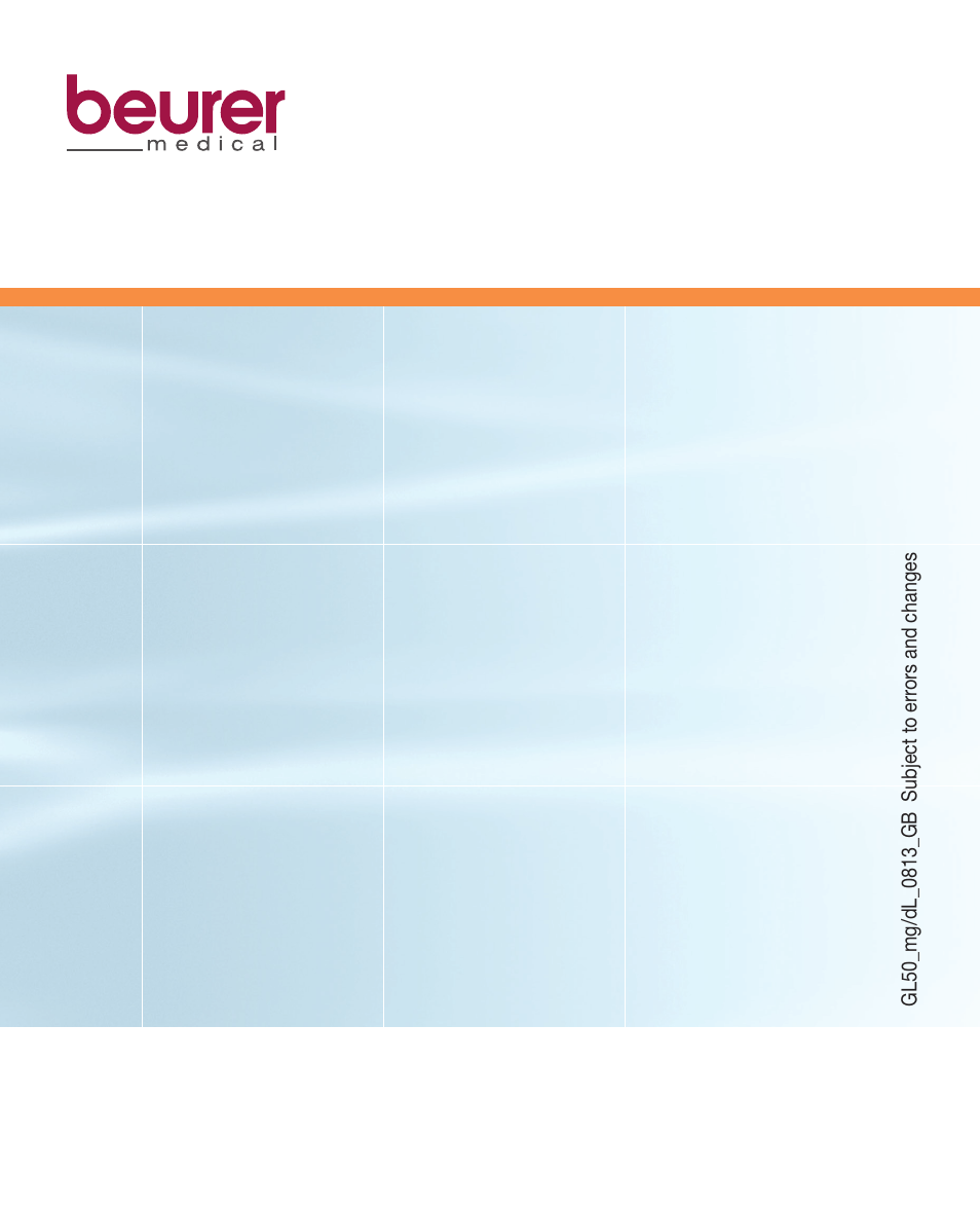 Beurer GL 50 (mg/dL) User Manual | Page 40 / 40