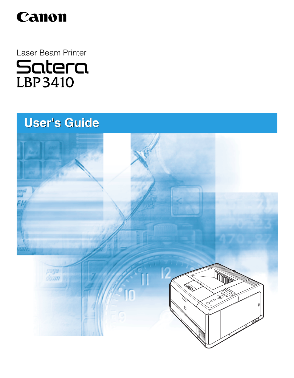 Canon 3410 User Manual | 78 pages