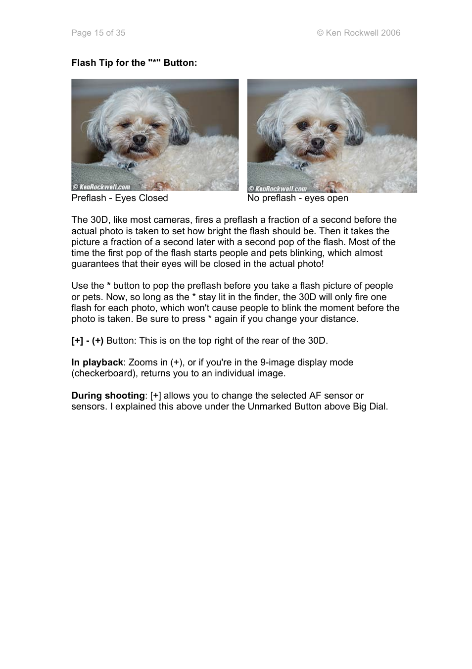 Canon 30D User Manual | Page 15 / 35
