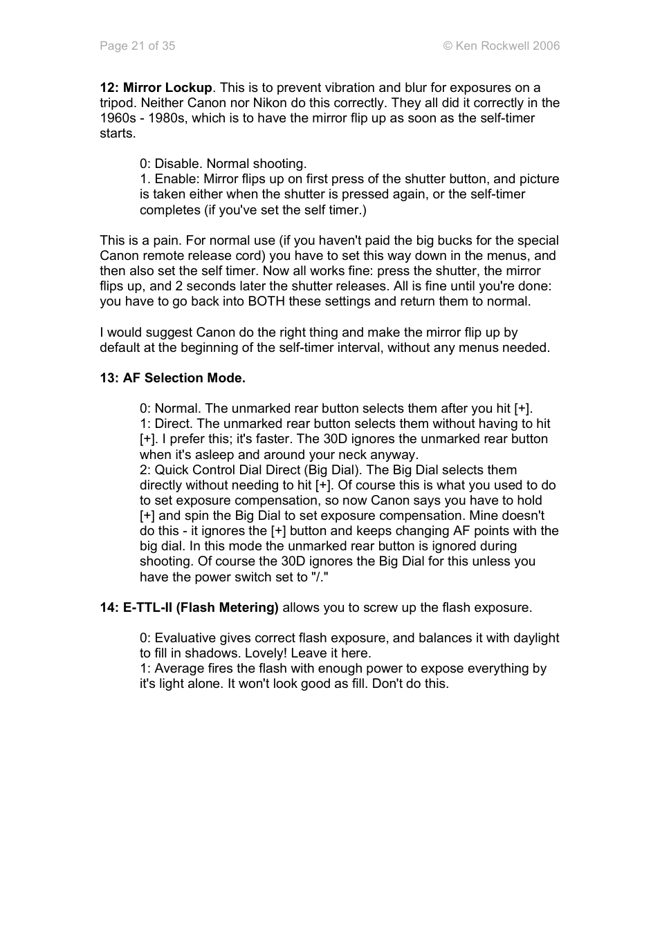 Canon 30D User Manual | Page 21 / 35