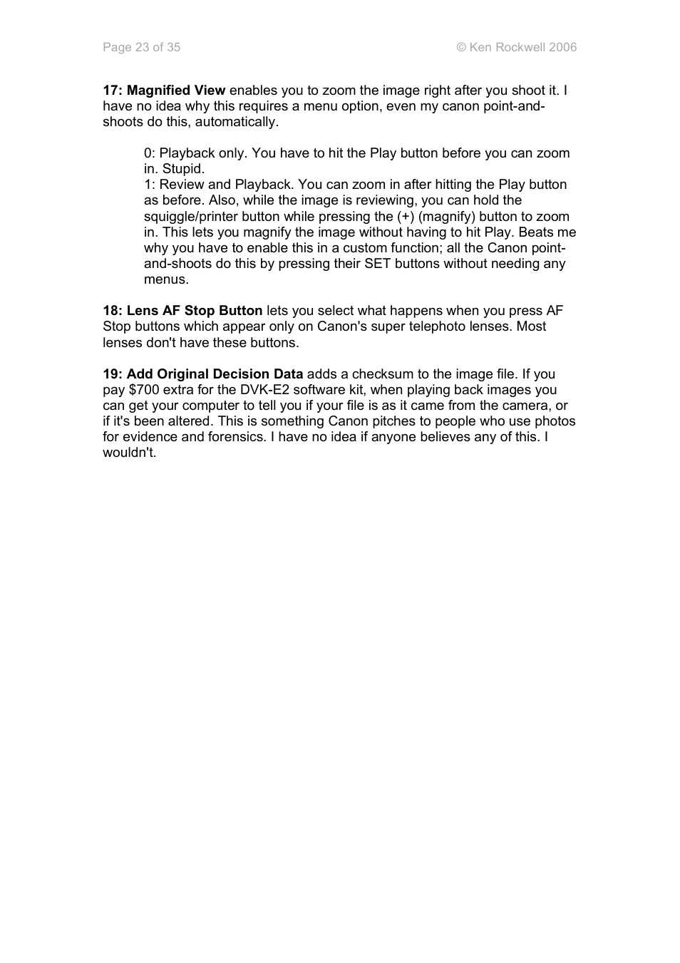 Canon 30D User Manual | Page 23 / 35