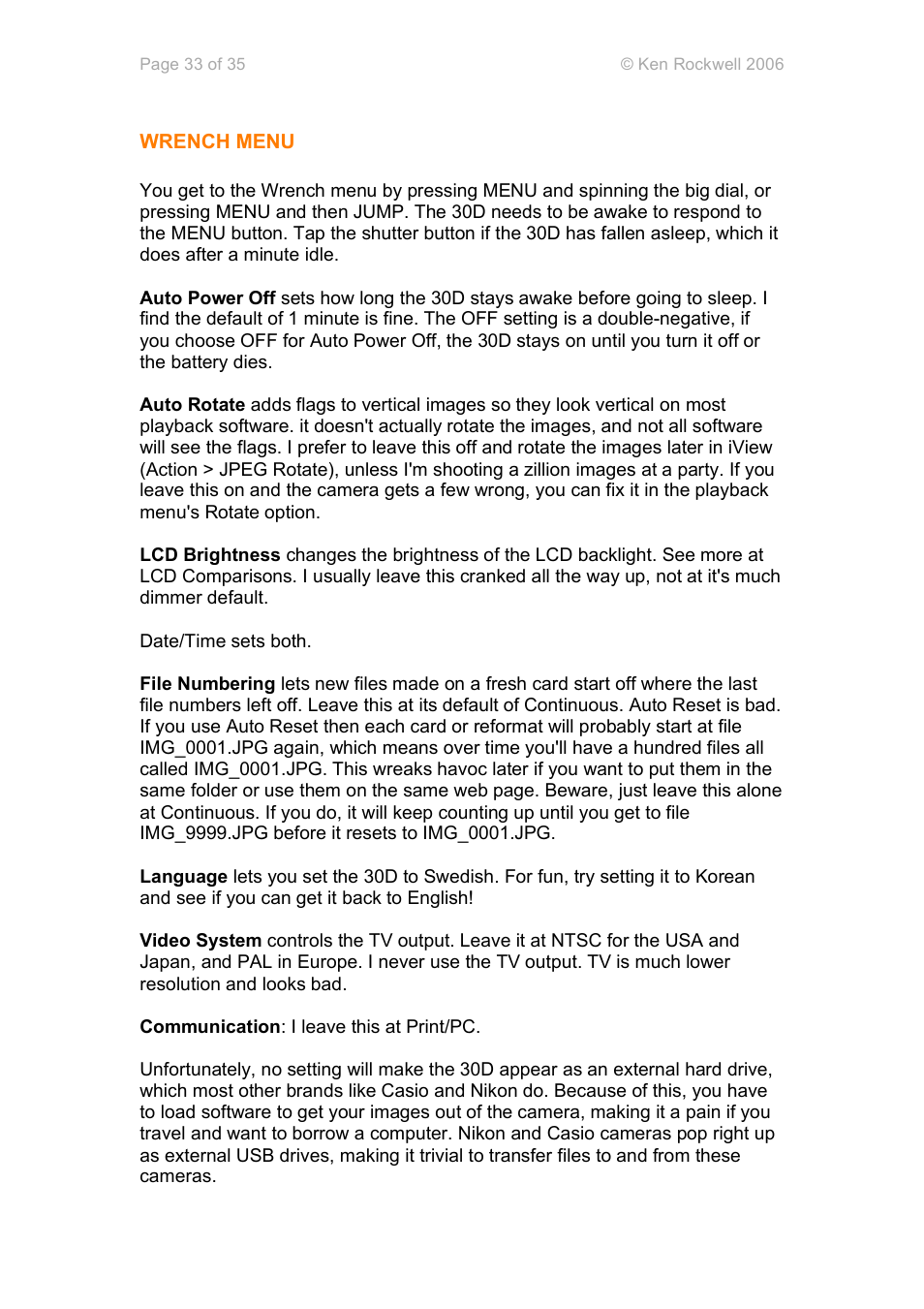 Canon 30D User Manual | Page 33 / 35