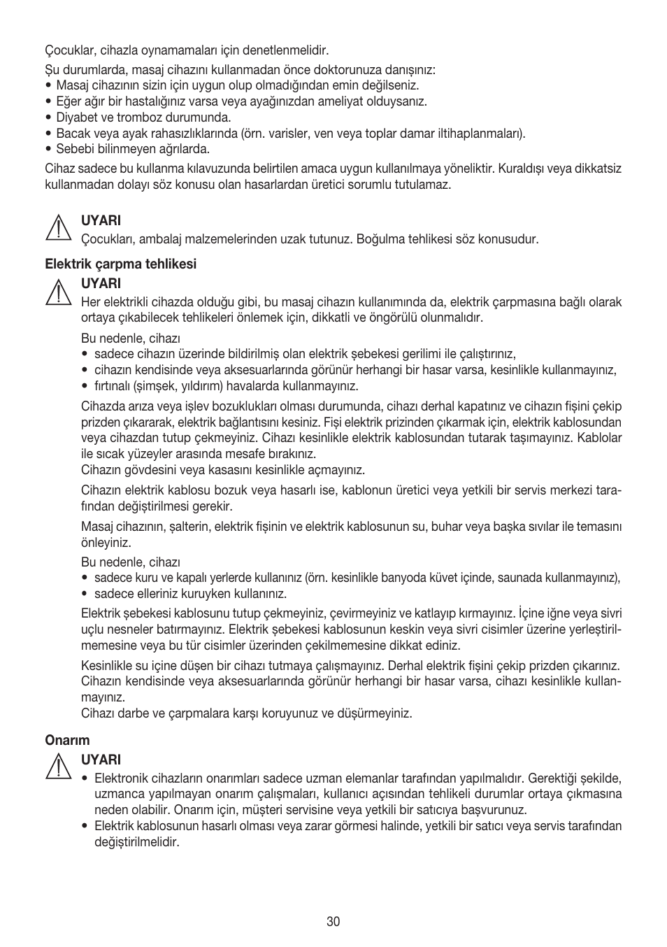 Beurer FM 60 User Manual | Page 30 / 44