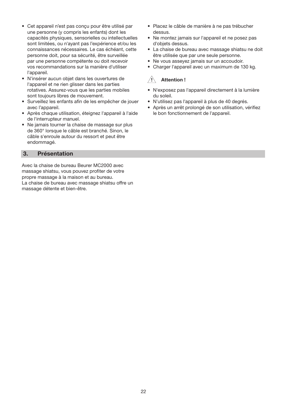 Beurer MC 2000 User Manual | Page 22 / 76