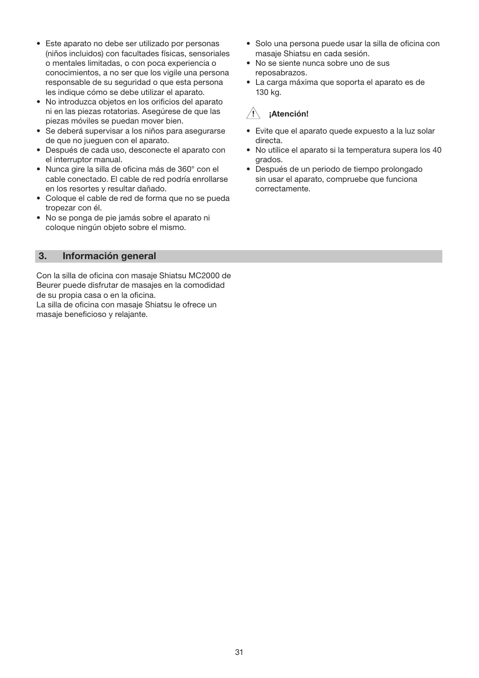 Beurer MC 2000 User Manual | Page 31 / 76