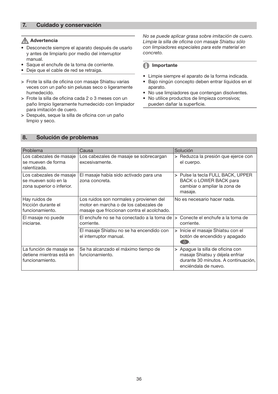 Beurer MC 2000 User Manual | Page 36 / 76