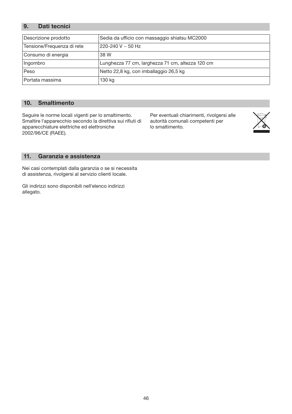 Beurer MC 2000 User Manual | Page 46 / 76