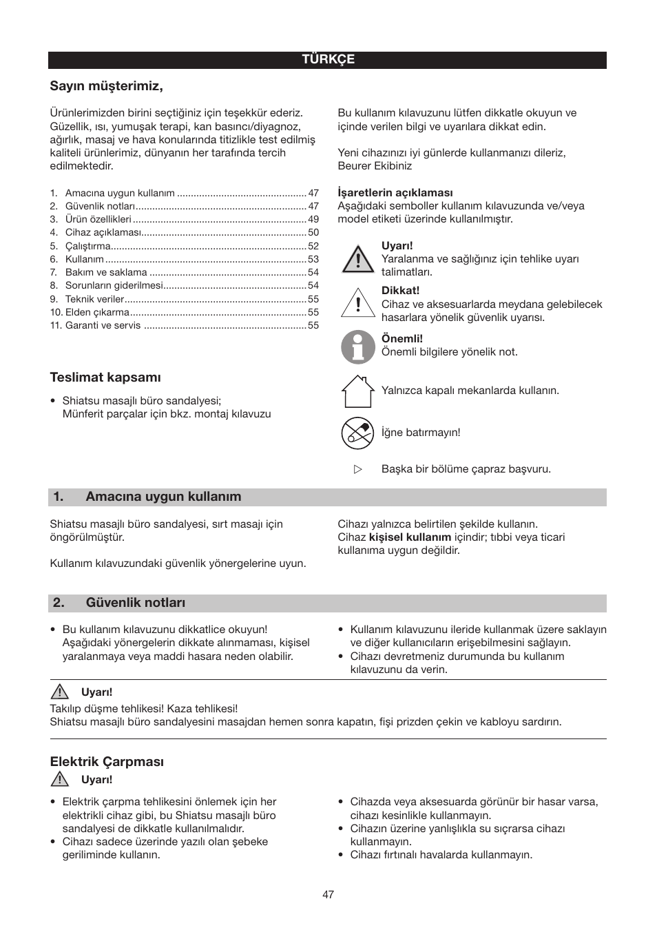 Beurer MC 2000 User Manual | Page 47 / 76