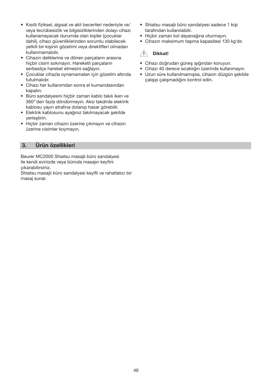 Beurer MC 2000 User Manual | Page 49 / 76