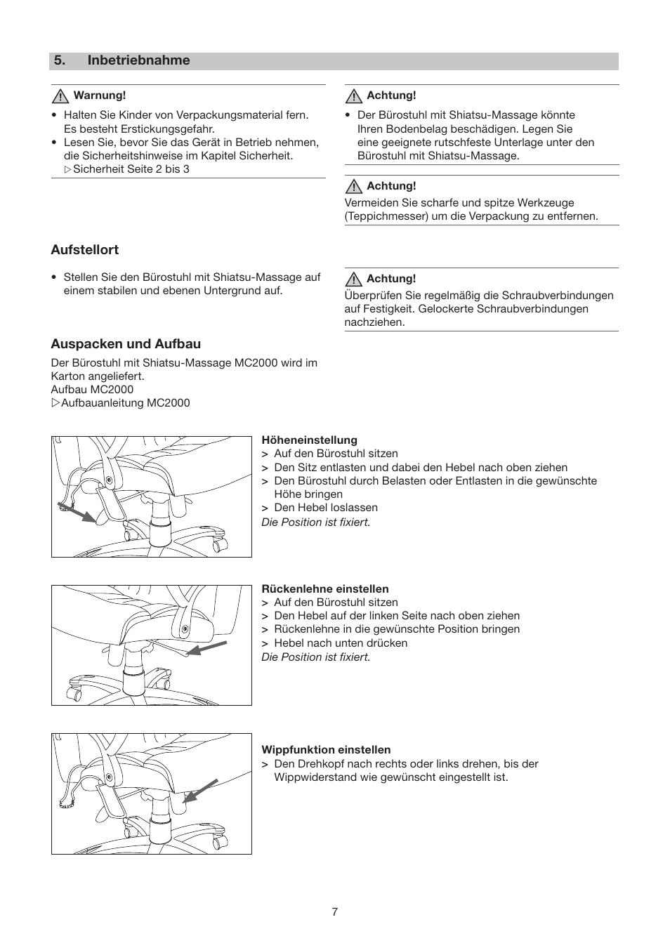 Beurer MC 2000 User Manual | Page 7 / 76