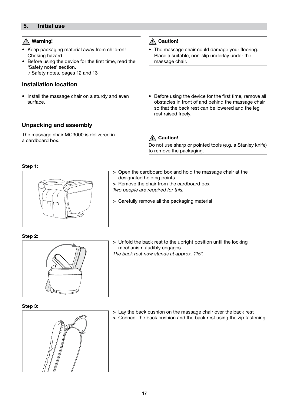 Beurer MC 3000 User Manual | Page 17 / 84