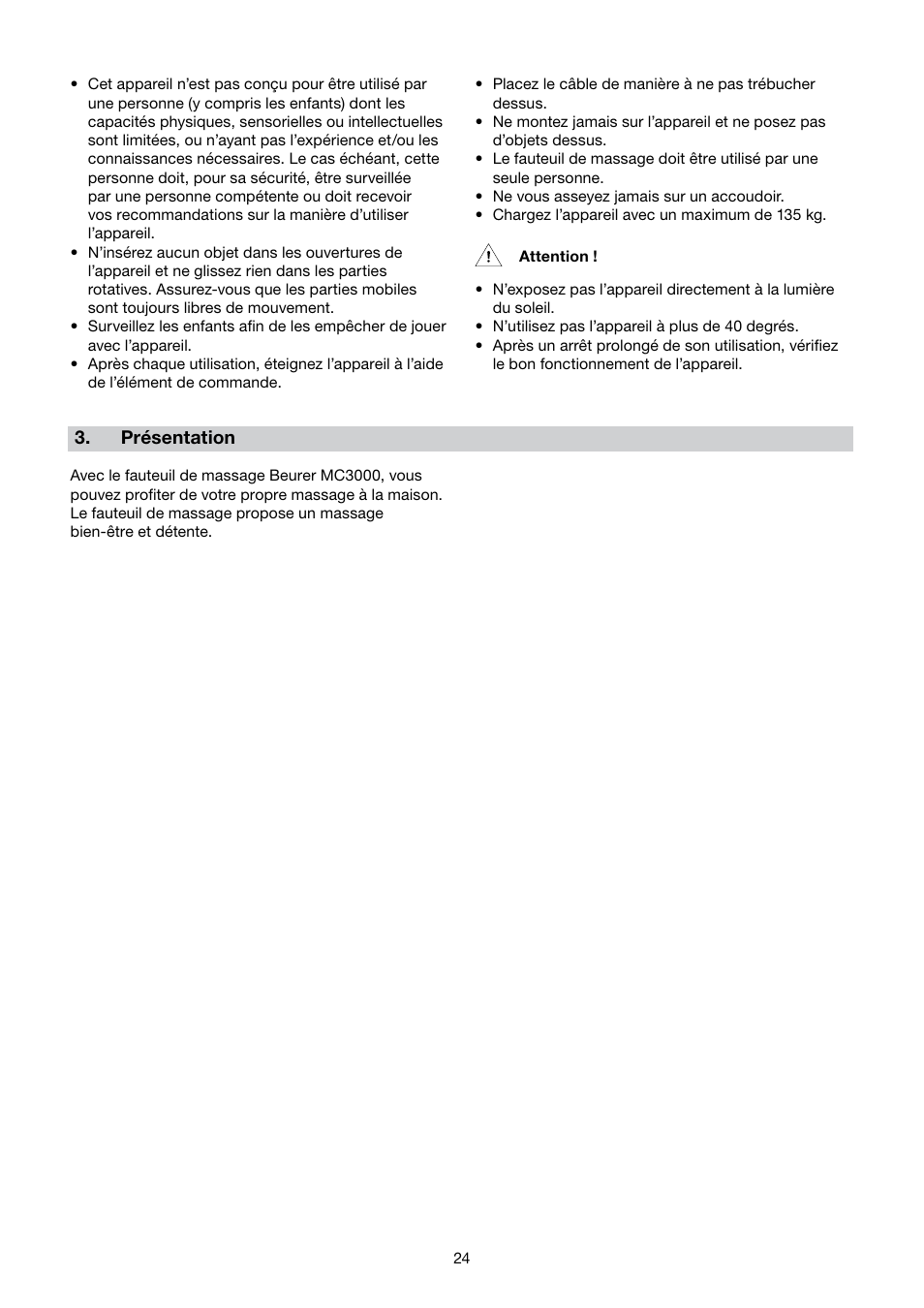 Beurer MC 3000 User Manual | Page 24 / 84