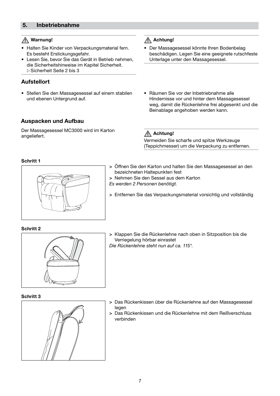 Beurer MC 3000 User Manual | Page 7 / 84