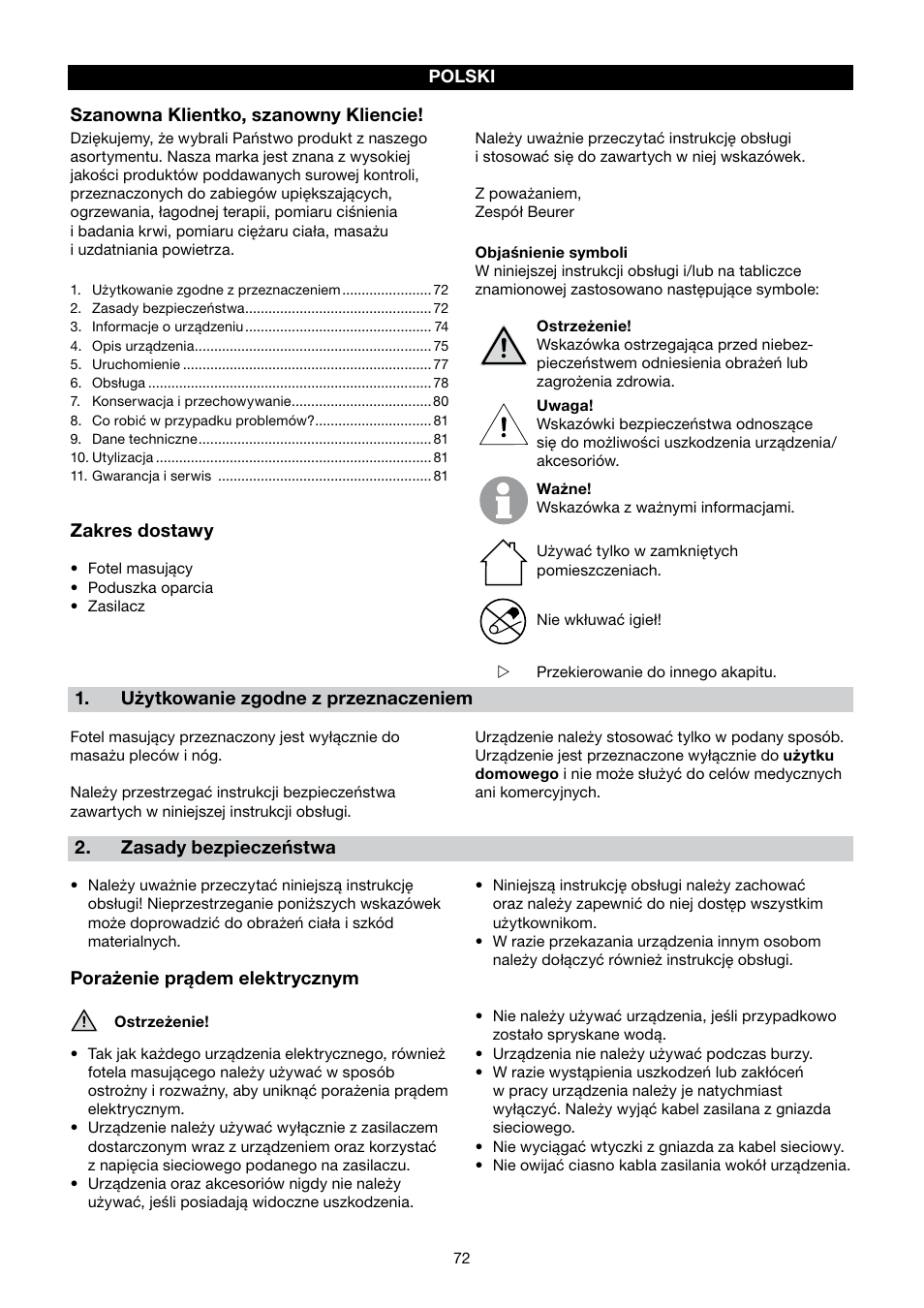 Beurer MC 3000 User Manual | Page 72 / 84