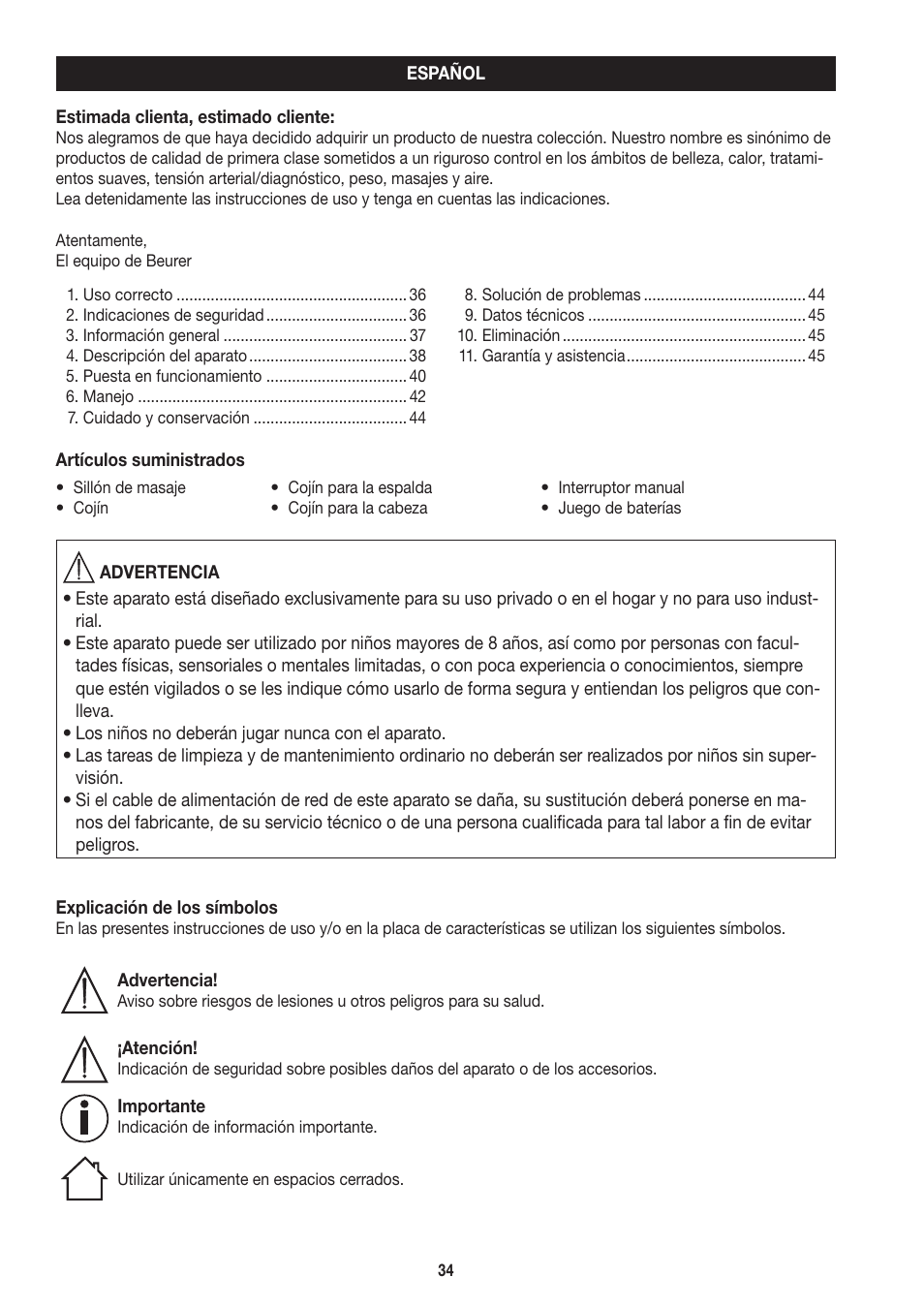 Beurer MC 3800 User Manual | Page 34 / 92