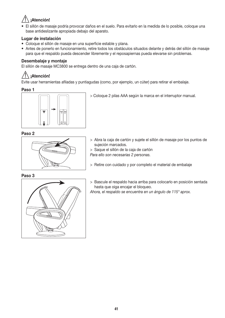 Beurer MC 3800 User Manual | Page 41 / 92
