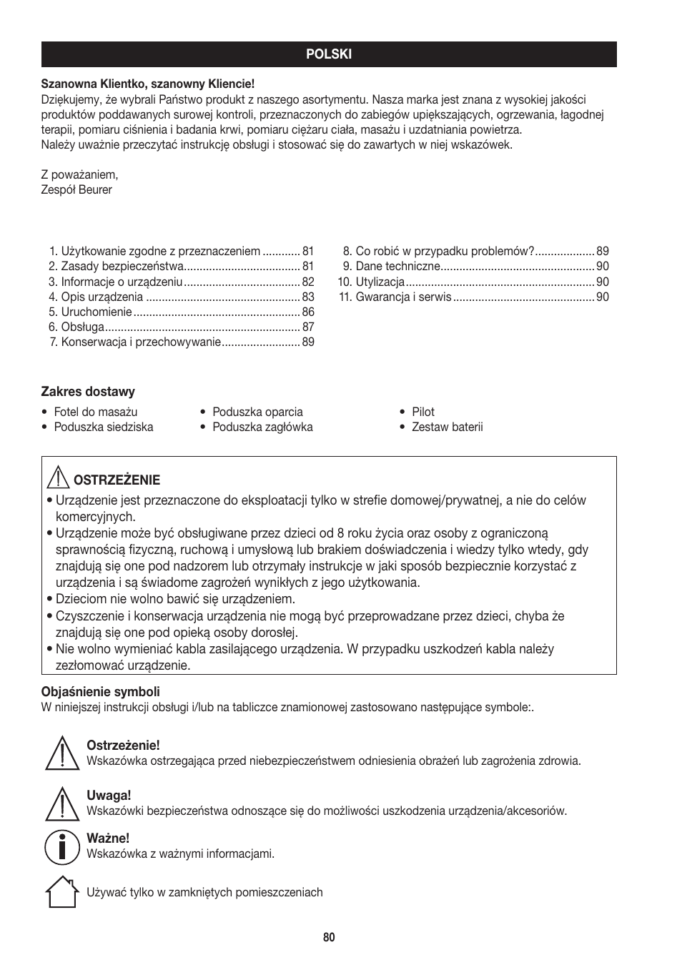 Beurer MC 3800 User Manual | Page 80 / 92