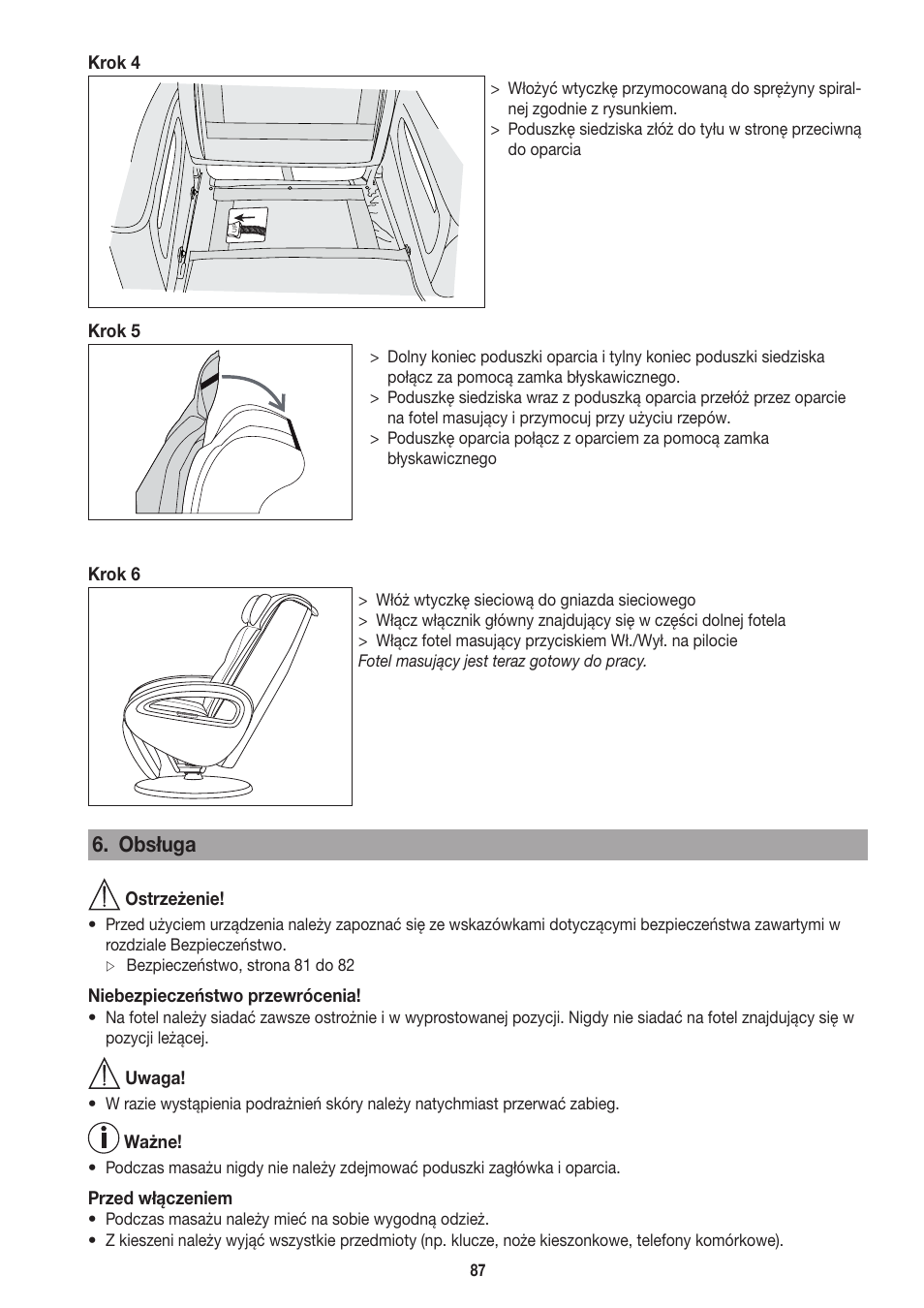 Obsługa | Beurer MC 3800 User Manual | Page 87 / 92