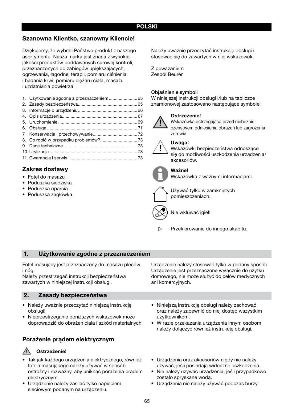 Beurer MC 4000 User Manual | Page 65 / 76