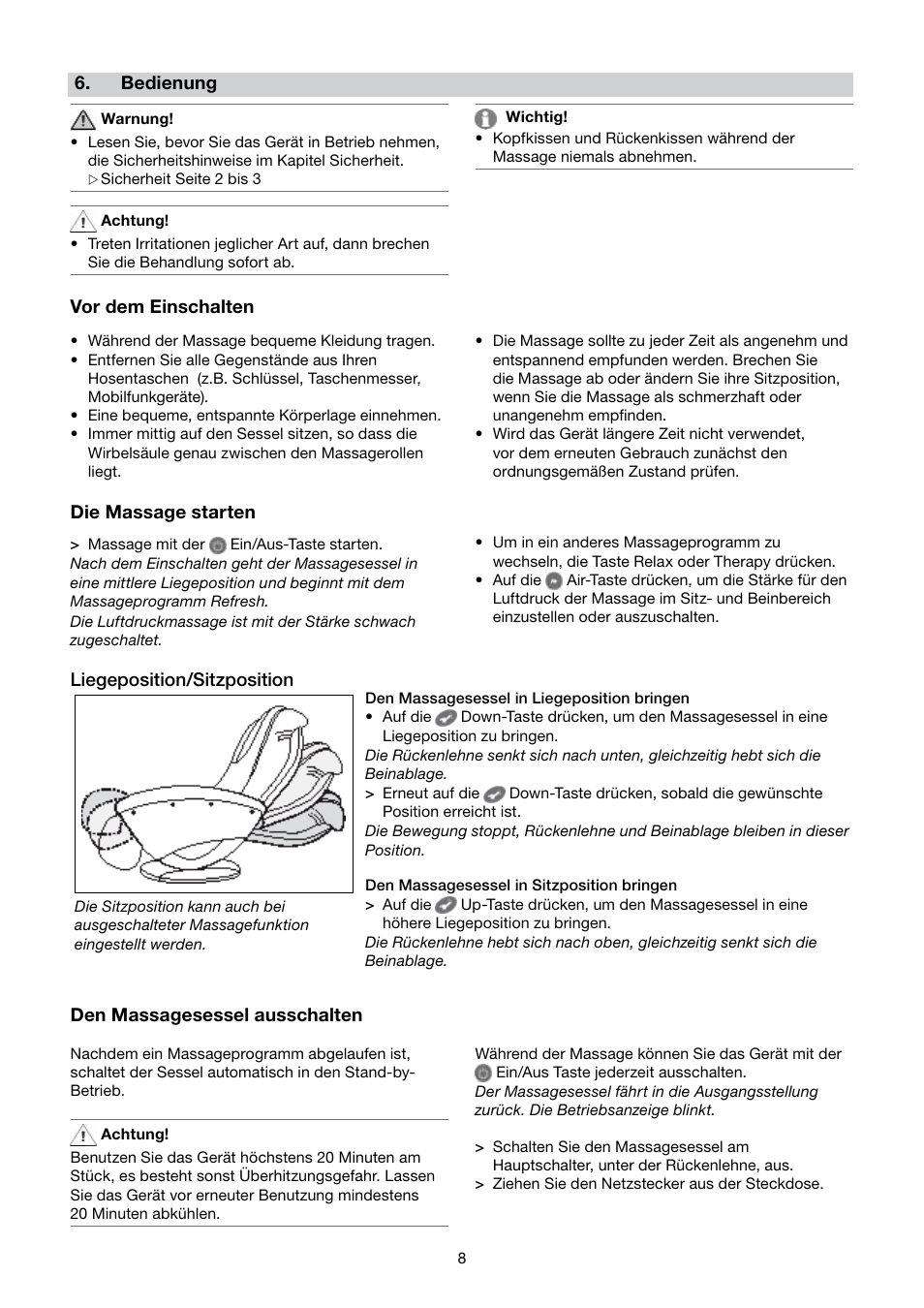 Beurer MC 4000 User Manual | Page 8 / 76