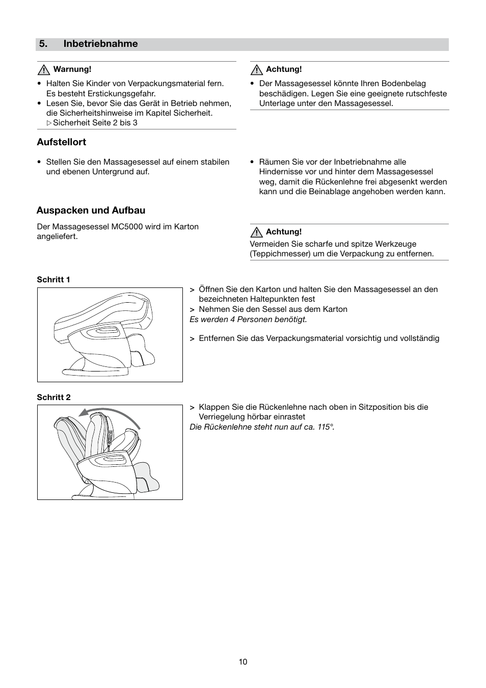 Beurer MC 5000 User Manual | Page 10 / 108