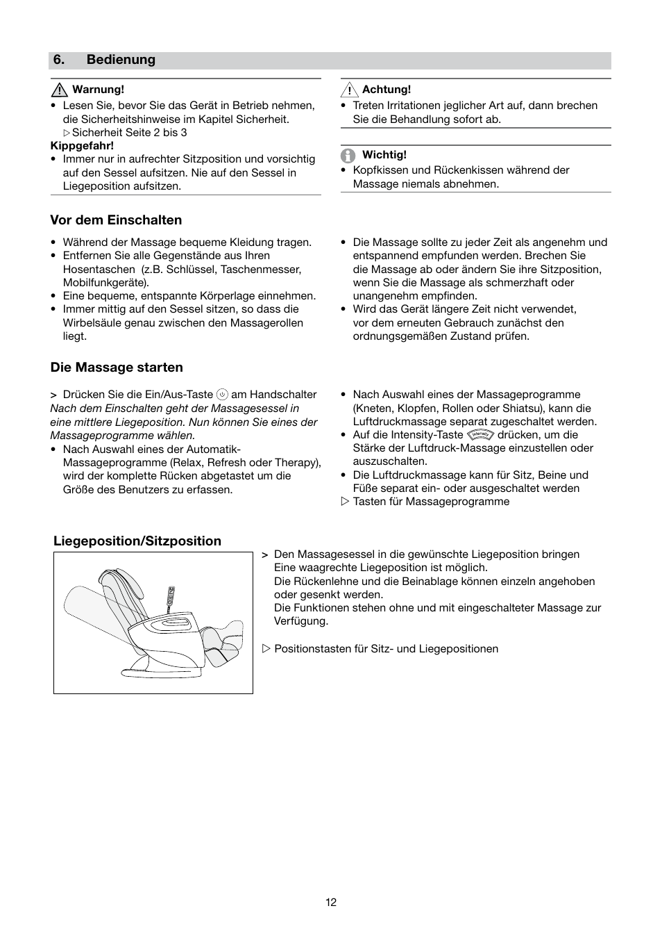 Beurer MC 5000 User Manual | Page 12 / 108