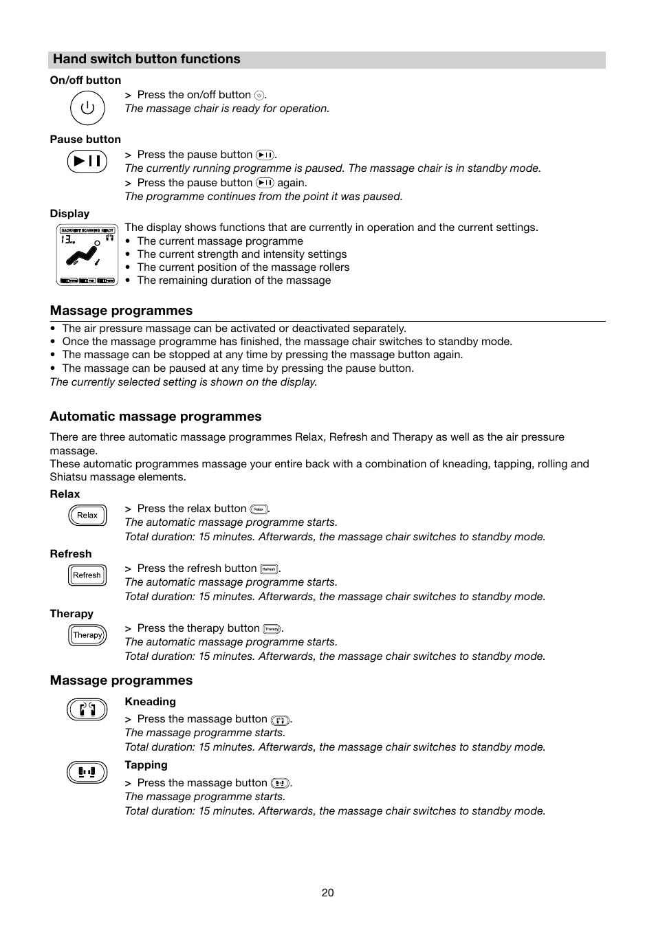 Beurer MC 5000 User Manual | Page 20 / 108