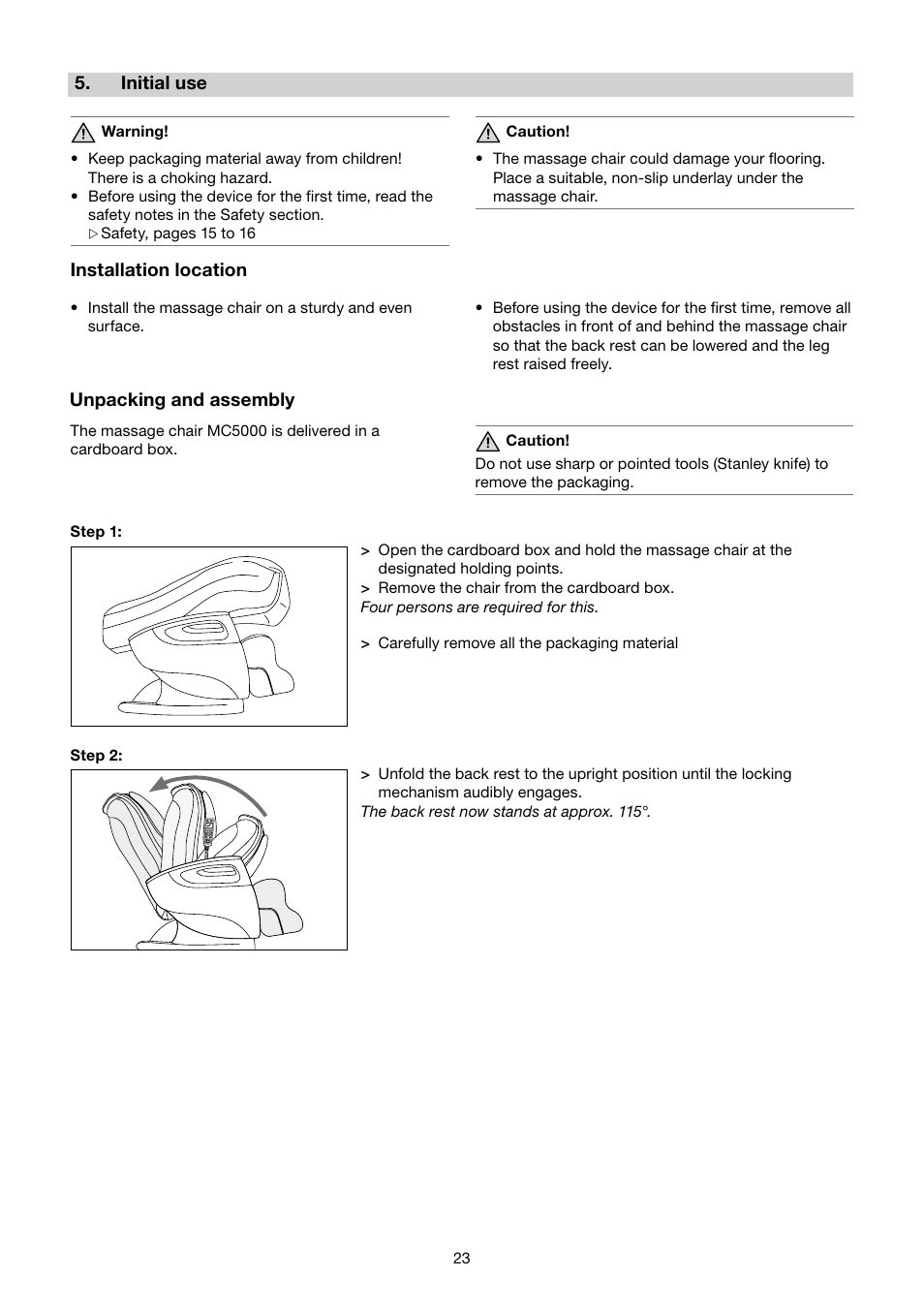 Beurer MC 5000 User Manual | Page 23 / 108