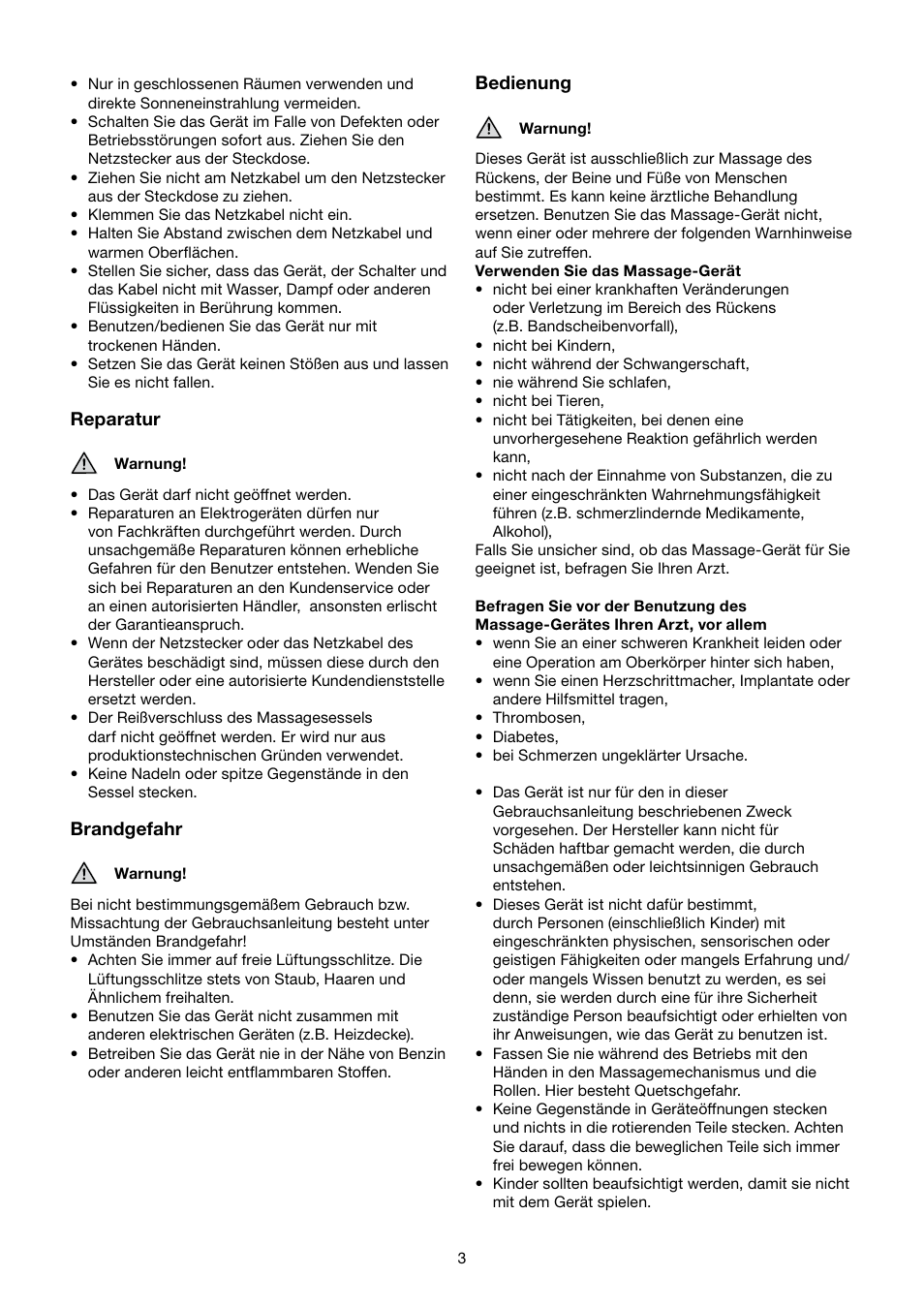 Beurer MC 5000 User Manual | Page 3 / 108