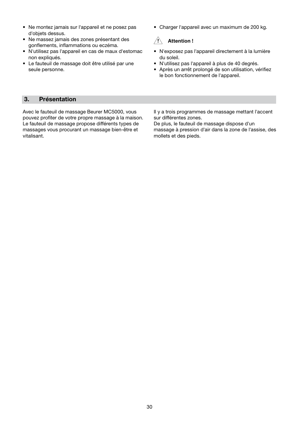 Beurer MC 5000 User Manual | Page 30 / 108