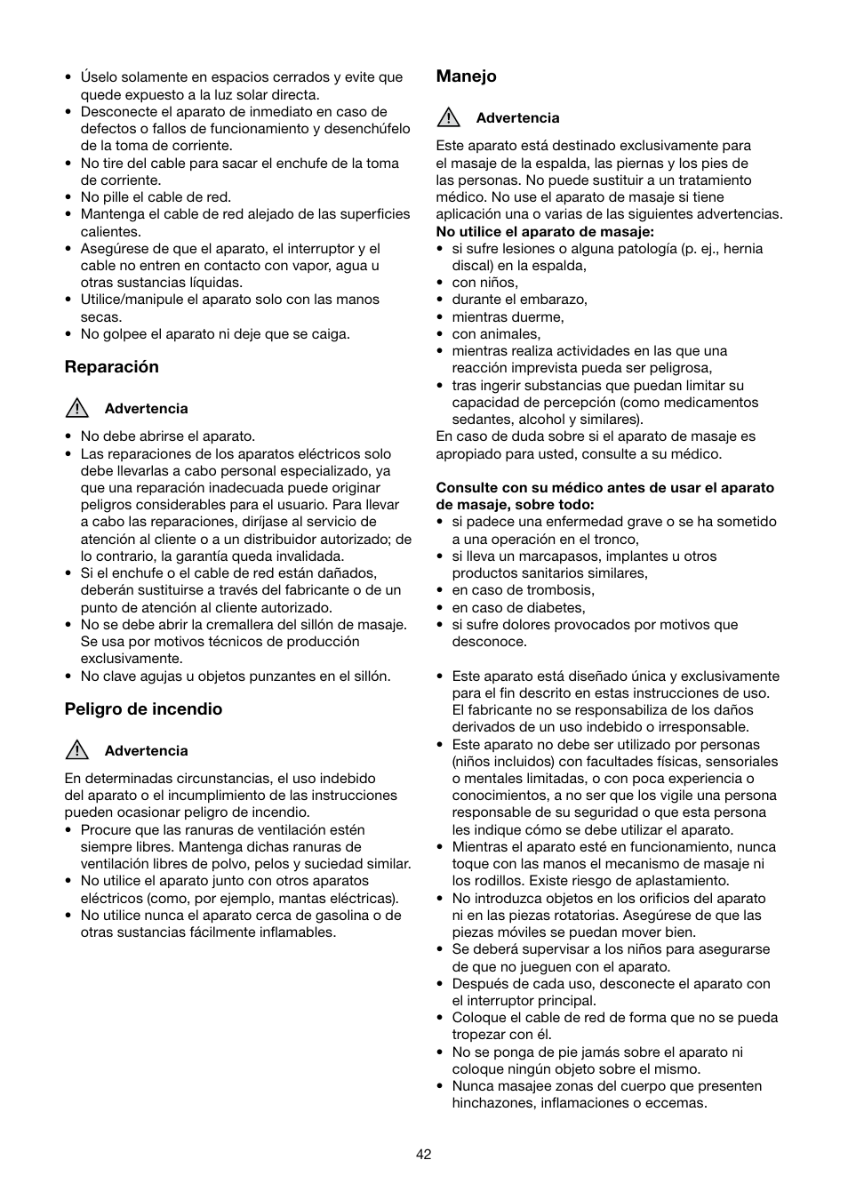 Beurer MC 5000 User Manual | Page 42 / 108