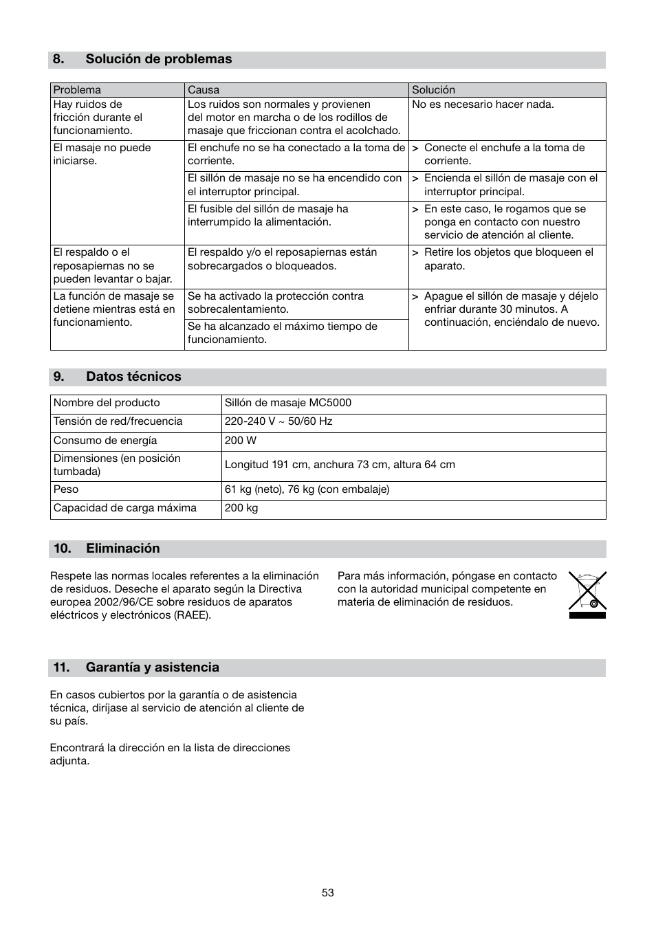 Beurer MC 5000 User Manual | Page 53 / 108