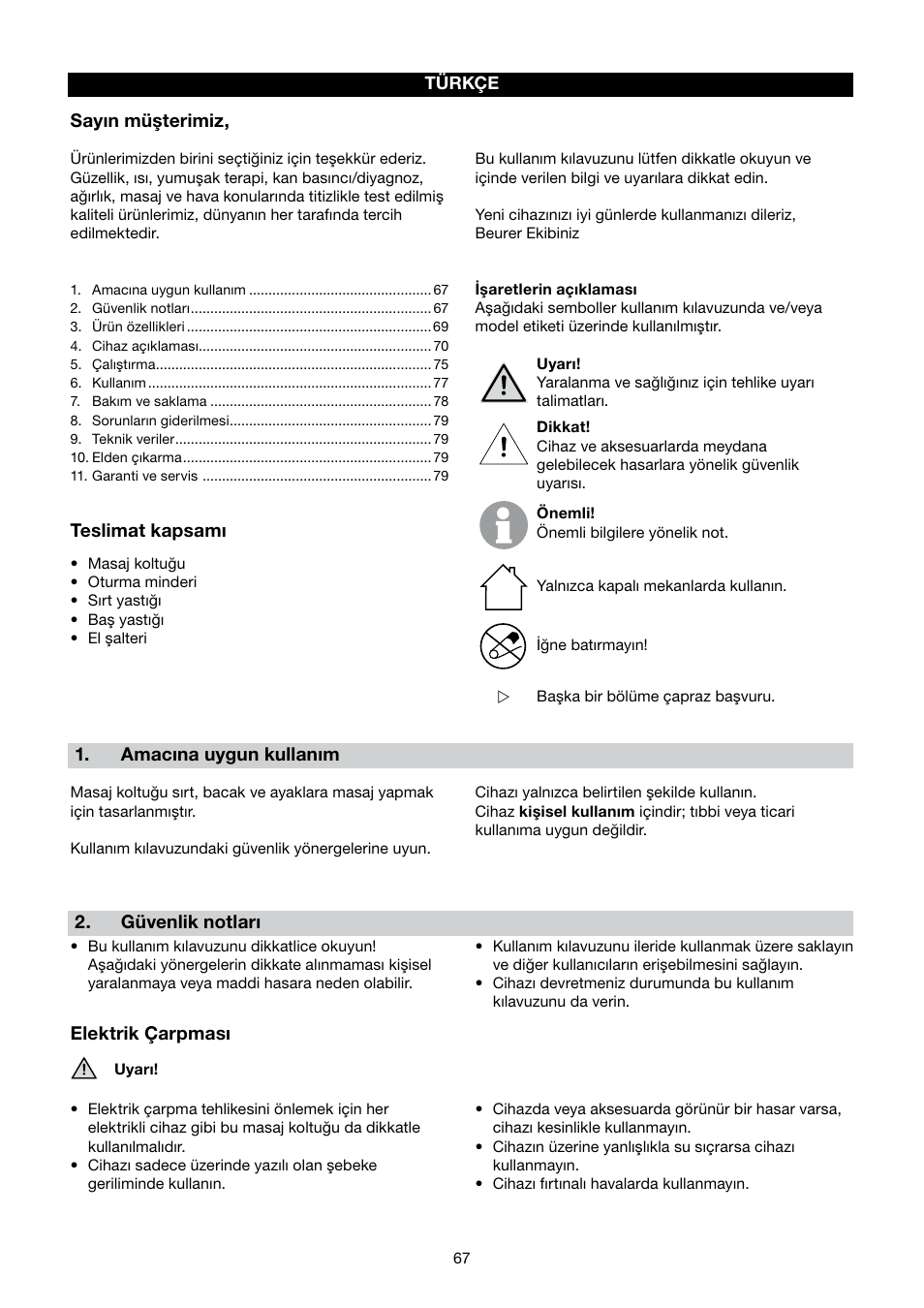 Beurer MC 5000 User Manual | Page 67 / 108