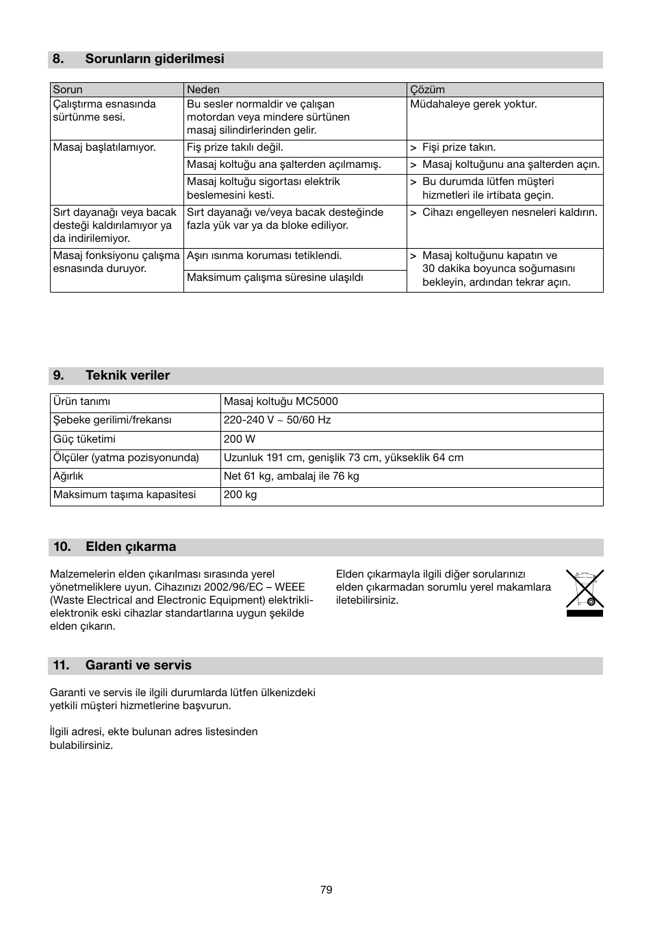 Beurer MC 5000 User Manual | Page 79 / 108