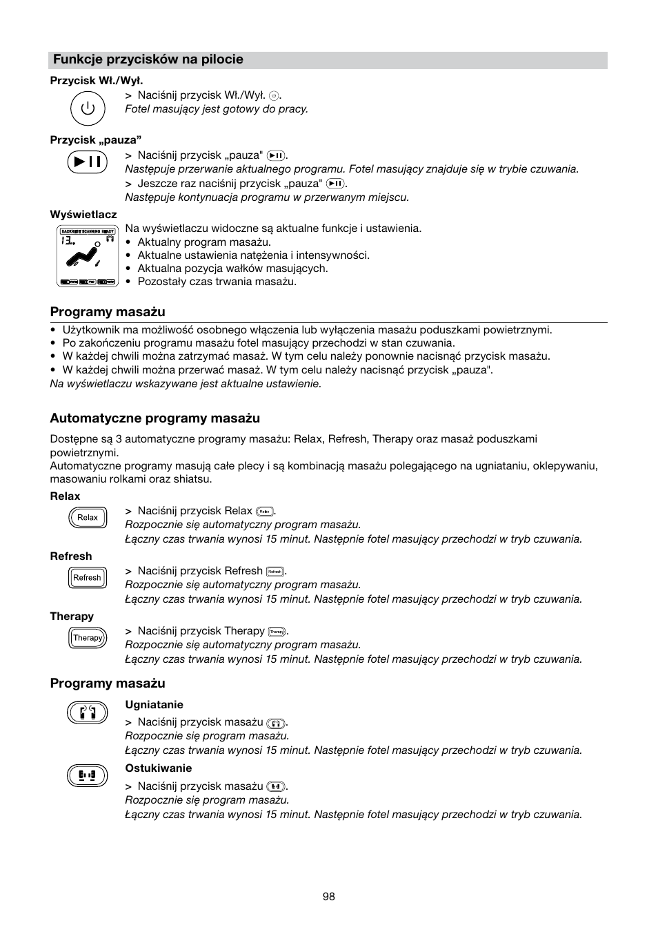 Beurer MC 5000 User Manual | Page 98 / 108