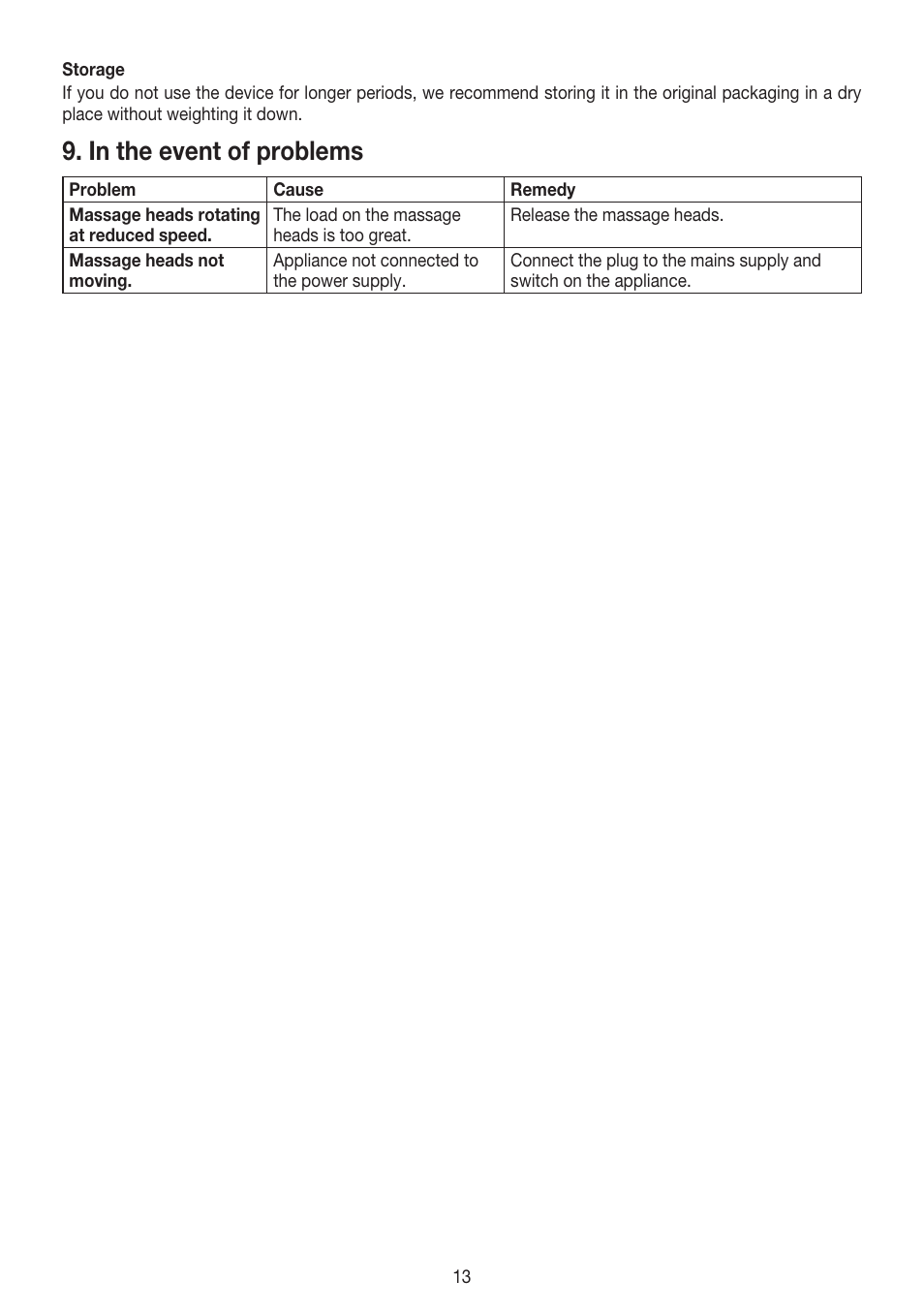 Beurer MG 147 User Manual | Page 13 / 52