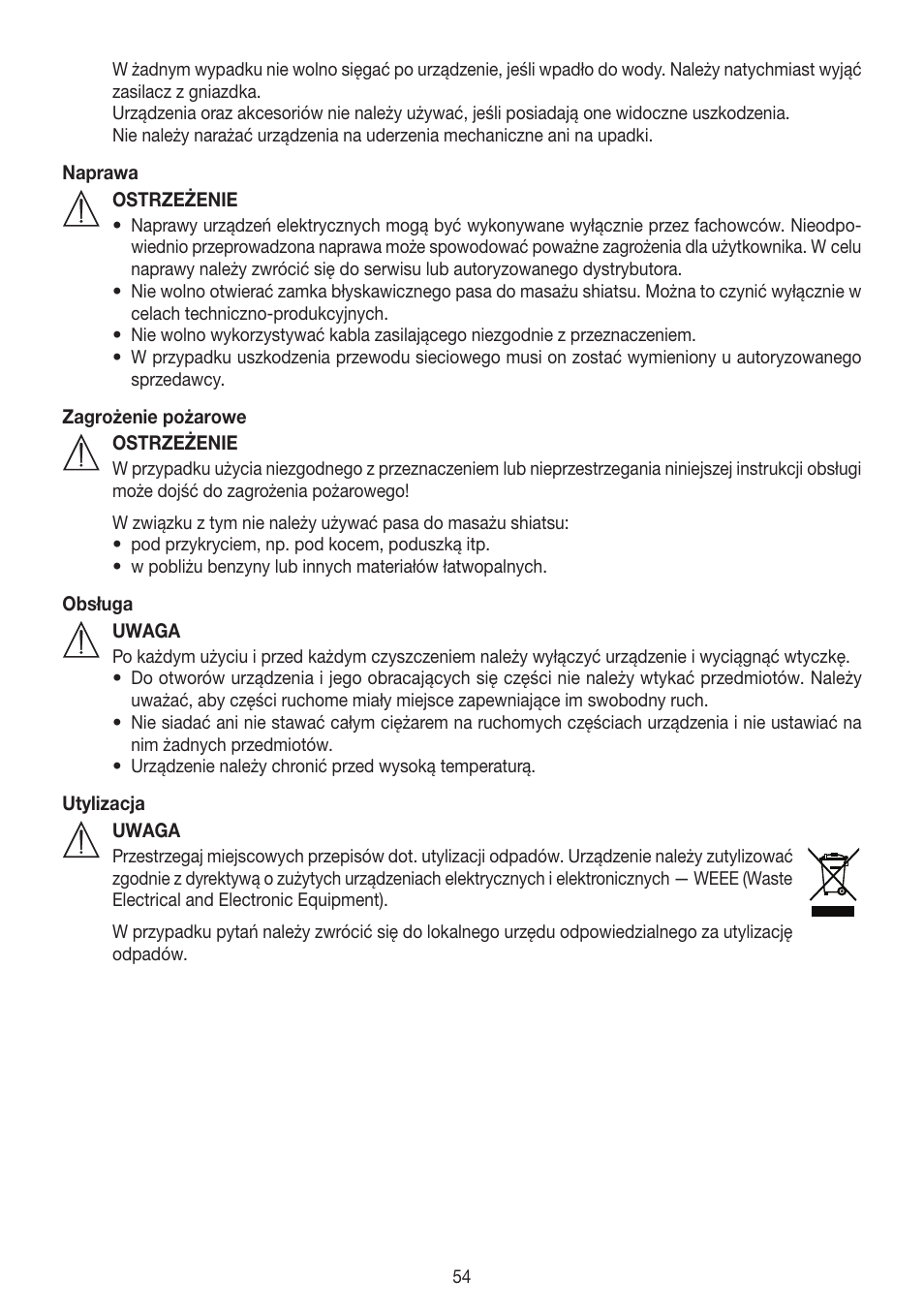 Beurer MG 148 User Manual | Page 54 / 60
