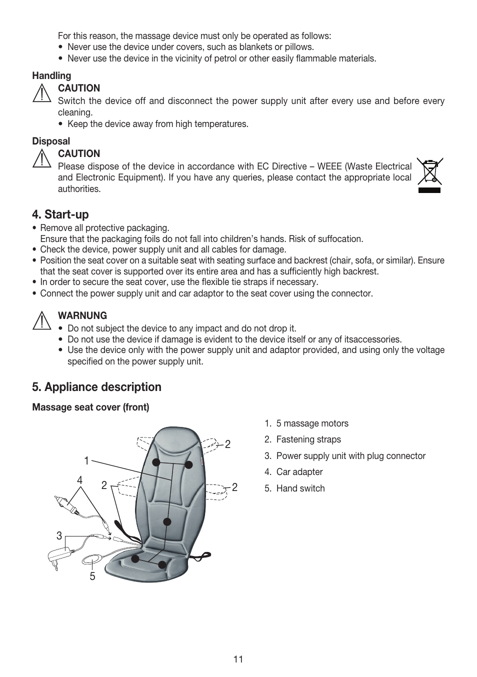 Beurer MG 155 User Manual | Page 11 / 52