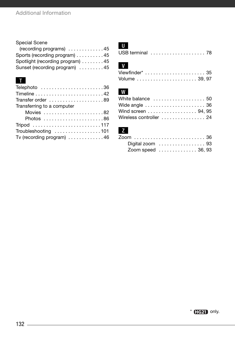 Canon HD Camcorder VIXIA HG20 User Manual | Page 132 / 135