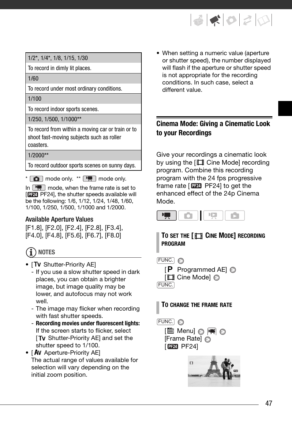 Canon HD Camcorder VIXIA HG20 User Manual | Page 47 / 135