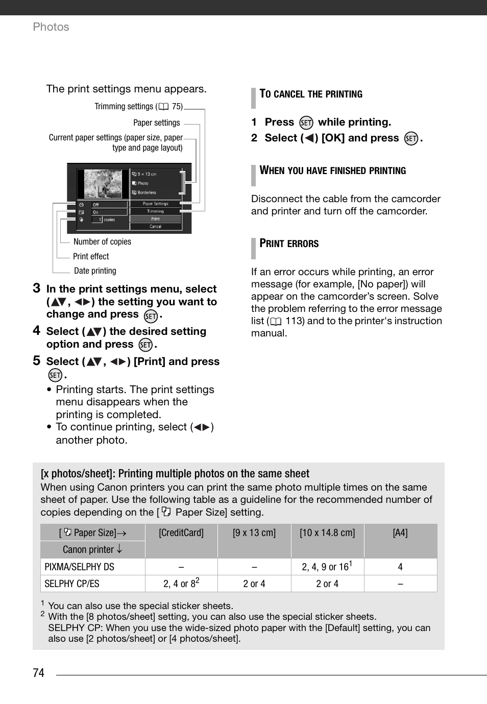 Canon HD Camcorder VIXIA HG20 User Manual | Page 74 / 135