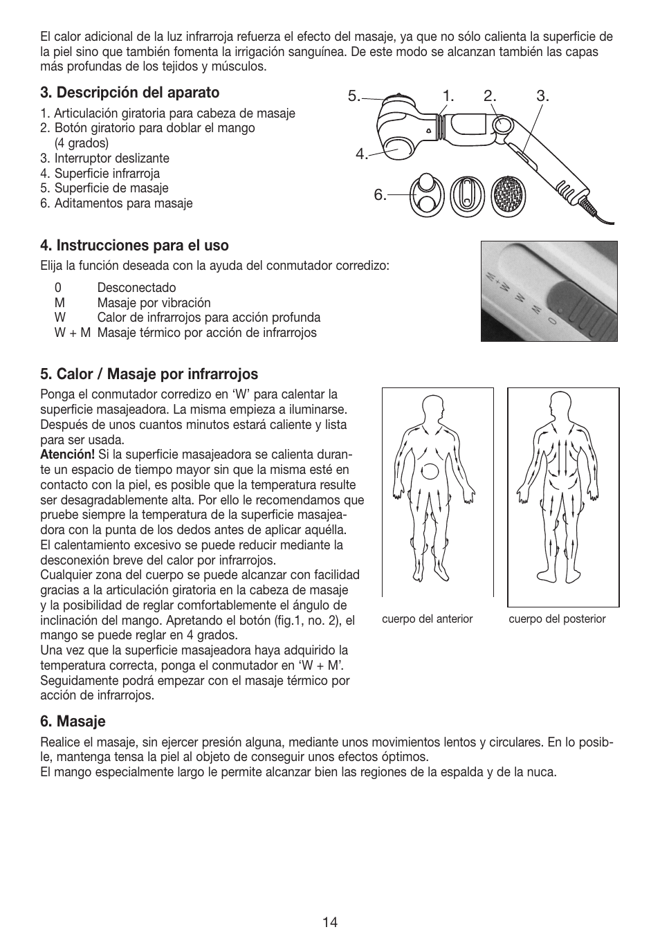 Beurer MG 40 (Typ BF 50) User Manual | Page 14 / 44