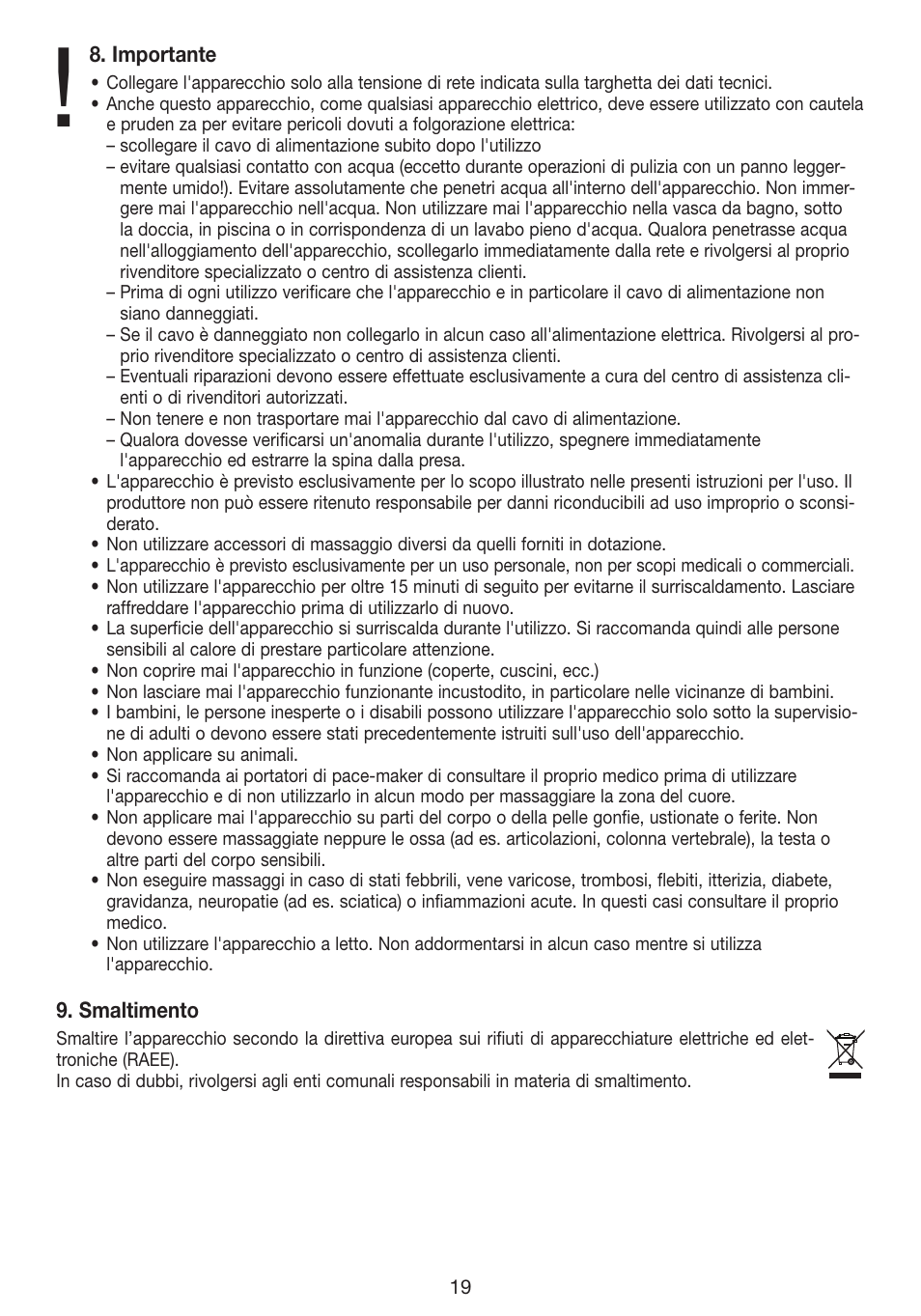 Beurer MG 40 (Typ BF 50) User Manual | Page 19 / 44